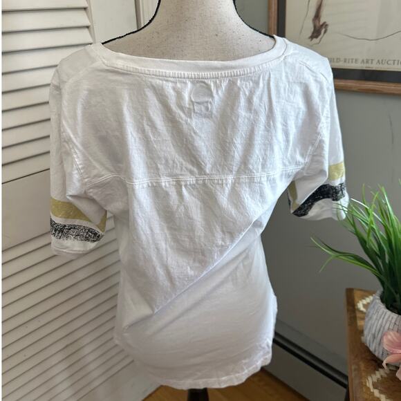 PITTSBURGH PENGUINS Womens Top White Retro Distressed Graphic NHL Hockey XL - Picture 5 of 8